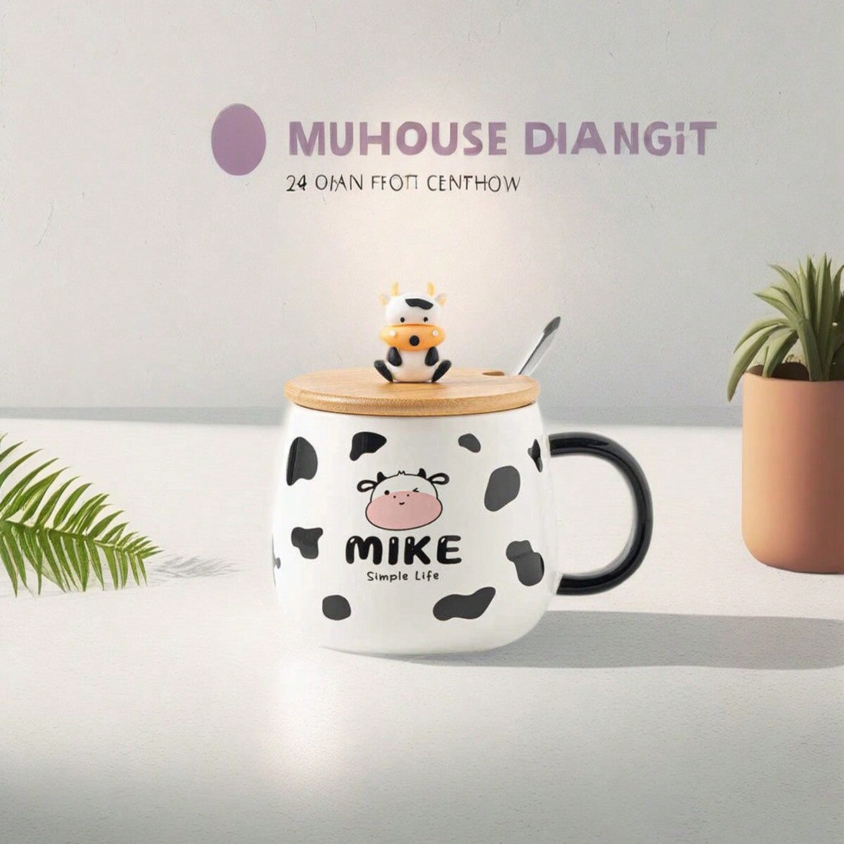 taza mug con diseño vaca